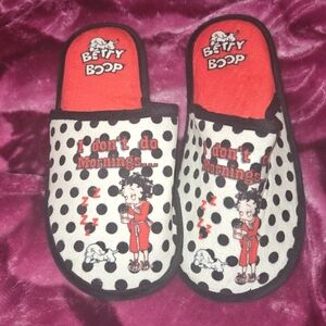 Betty Boop I Don't Do Mornings Slippers